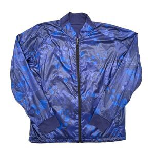 Victorinox Reversible Jacket Mens Size Large Blue Shell Protect Wind Proof‎